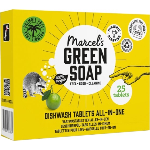 Marcel's Green Soap alles-in-een vaatwastabletten (25 stuks) - 8 x 25 stuks
