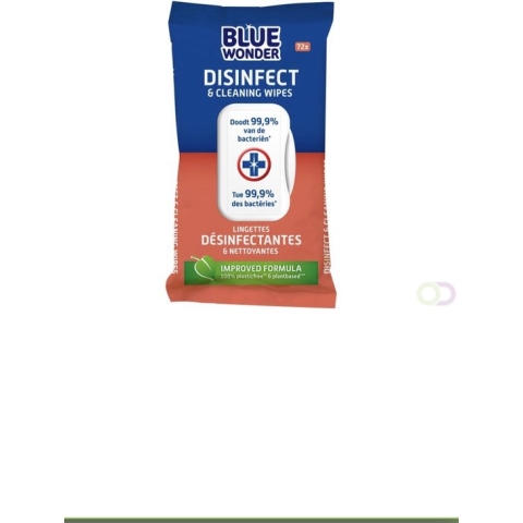 Blue Wonder Desinfectie Reinigingsdoekjes - 80 stuks