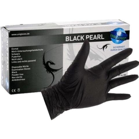 Nitrile black wave handschoenen poeder vrij maat L (100 Stuks)