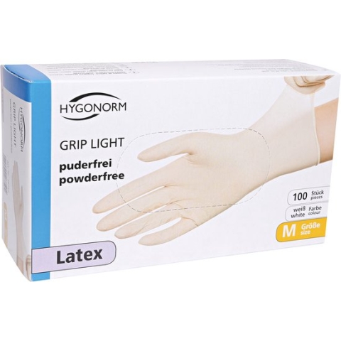 Latex handschoenen wegwerp maat M 100 stuks - poedervrij - wit