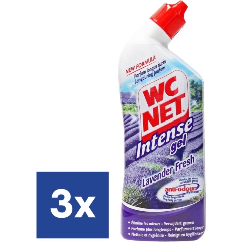 WC Net Lavendel Intense Gel Toiletreiniger - 3 x 750 ml