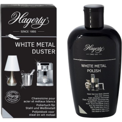 Hagerty White Metal Duster en White Metal Polish (Combi Pack)