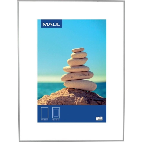 Fotolijst MAUL design 60x80cm aluminium zilver