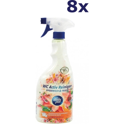 8x Ambi Pur allesreiniger Active Cleaner 750ml Citrus & Waterlily