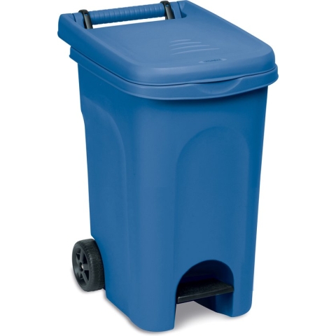 Container 'Urban' - Kliko - Wieltjes - Pedaal - 60L - Blauw