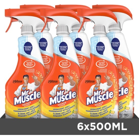 Mr. Muscle Keuken - Desinfectie - Ontvetter - 6 x 500 ml