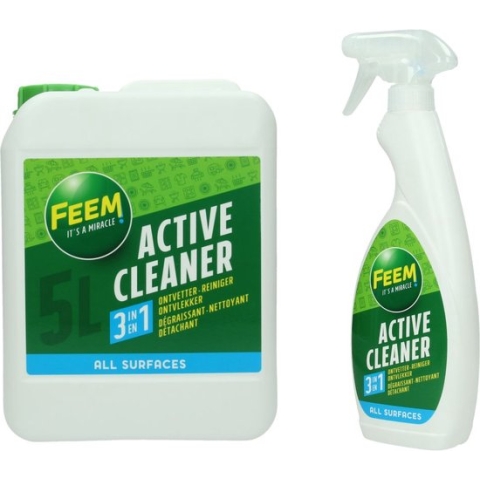 Feem active cleaner Ontvetter Voordeelpack: 1x Spuitfles + 1 x Navulling 5.5L