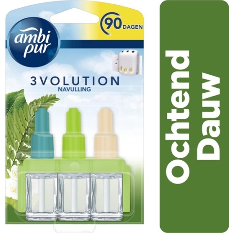 Ambi Pur Electrische Luchtverfrisser 3Volution Navulling Morning Dew