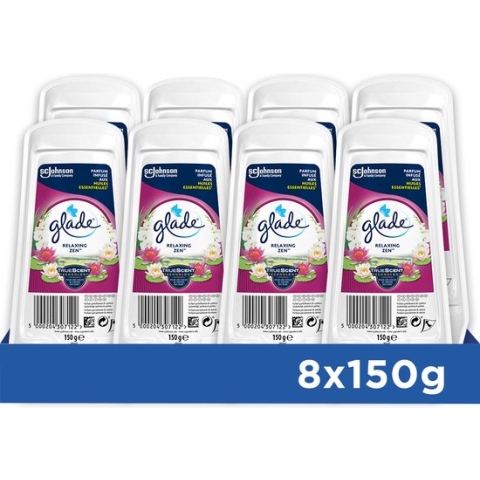 Glade Luchtverfrisser Gel Relaxing Zen - 8 x 150G