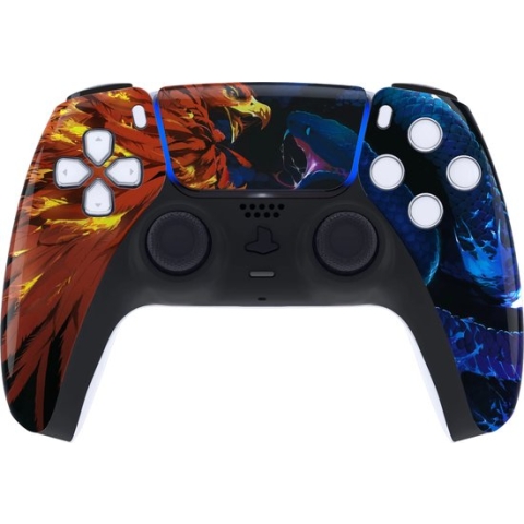 Clever Dualsense 5 Glossy Fire Eagle vs Ice Snake