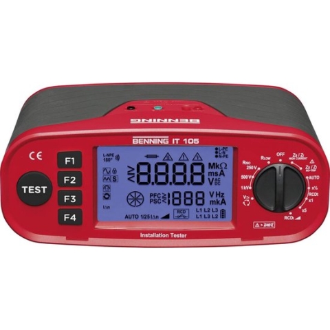 Benning IT 105 Installatietester Kalibratie (ISO) VDE-norm 0100, 0105