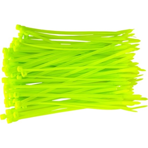 Kabelbinders 300mm x 4.8mm Neon Groen. 100 stuks + Kortpack pen (099.2087)