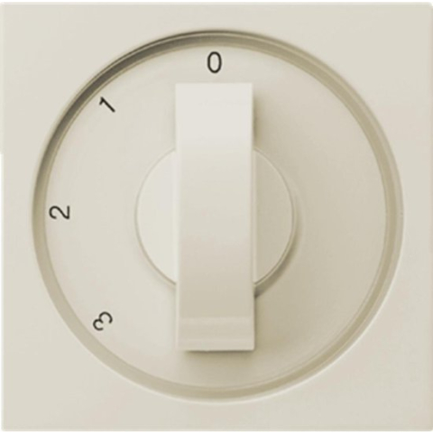 Gira plaat 66501 3standen knop inb creme