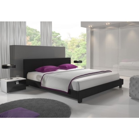 Tweepersoonsbed George - Zwart - 160x200 cm