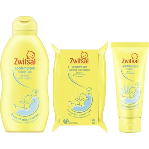 Zwitsal Baby - Washandjes + Haarlotion + Haargel - Combi Pack