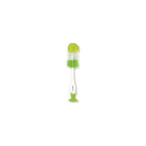 Baby Ono Wit/Groen Flessenborstel met Spons & Zuignap 728/02