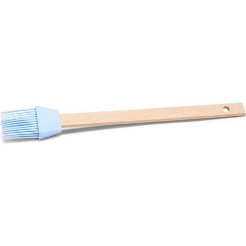 Patisse Bakkwast 27 Cm Siliconen/hout Lichtblauw 2-delig