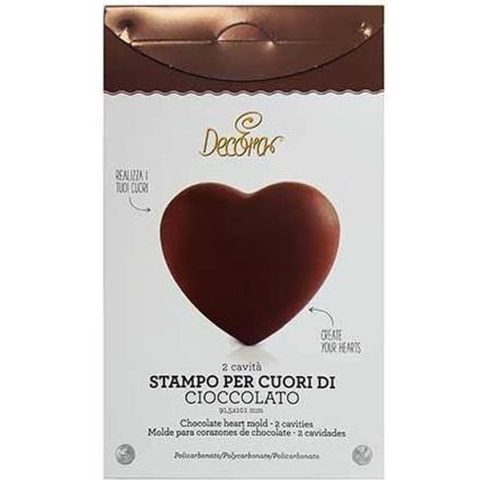 Chocolade mal hart 9 x 10 cm - Decora