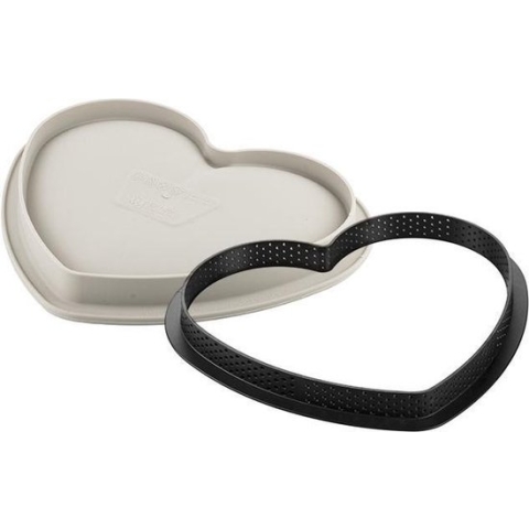 SILIKOMART - KIT TARTE MON AMOUR - SET HEART RING + BAKVORM SILICONEN