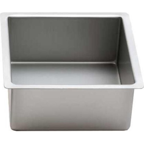 Vierkante aluminium bakvorm 10cm hoog, 25cm - Decora