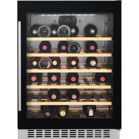 AEG SWB66001DG Compressorwijnkoeler Ingebouwd Zwart 52 fles(sen)