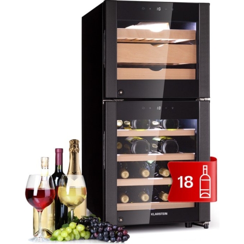 El Dorado 89 kaas & wijnkoelkast 2 zones touch 89 liter led