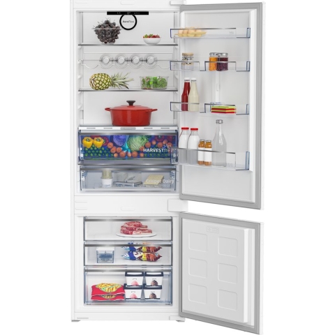 Beko BCNE400E40SN Inbouw koel-vriescombinatie Ingebouwd 370 l E Wit