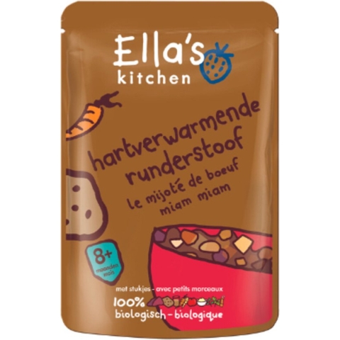 7x Ella's kitchen Hartverwarmende Runderstoof 8+ m 190 gr