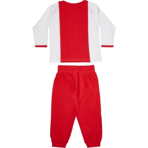 Ajax baby pyjama - wit/rood - maat 50/56