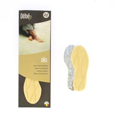 DEBE Alu junior - Extra warme inlegzool met aluminium en scheerwol laag - 33