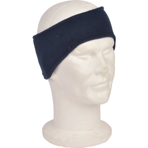 P&T Kinder Hoofdband - Micro Fleece - Donker Blauw - 51-53