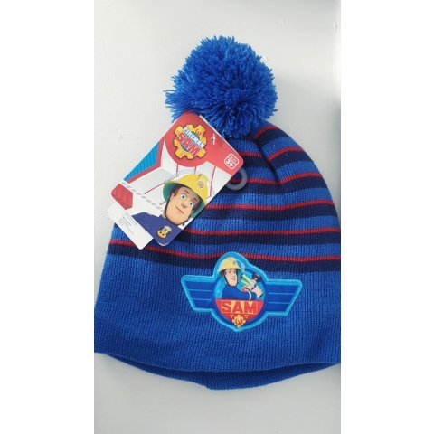 Brandweerman Sam Muts met Pompon - Donkerblauw - maat 54