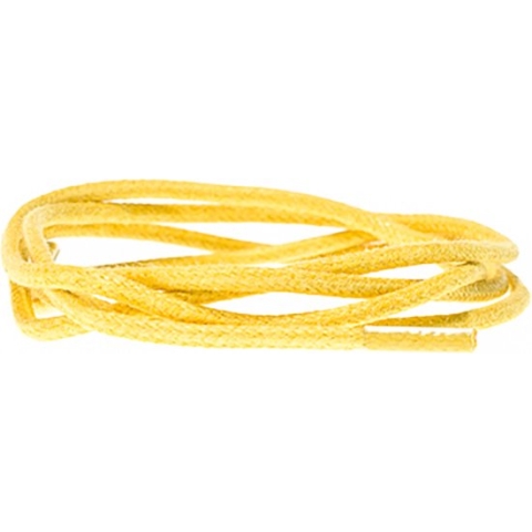 Cordial - schoenveters - Geel - wax dun rond - veterlengte 75 cm 4-6 gaatjes