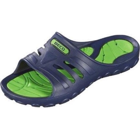 Beco Slippers Donkerblauw/groen Unisex Maat 38