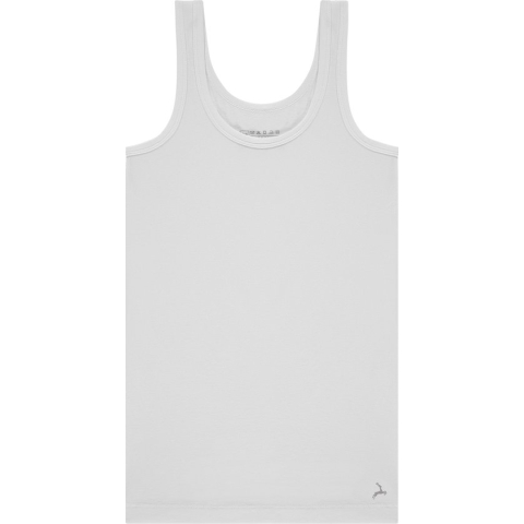 Basics singlet wit voor Jongens | Maat 158/164