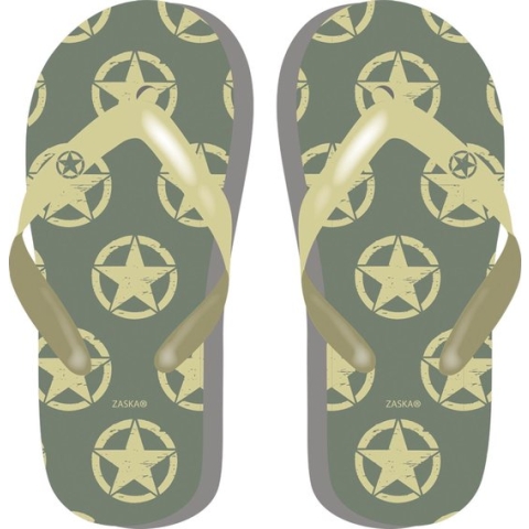 Arditex Teenslippers Military Junior Donkergroen Maat 28