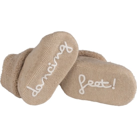 BamBam - Socks "Dancing feet" - beige - sokjes