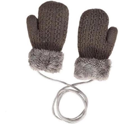 Baby Wantjes Meisjes met Koord - Grijs - 3-18 mnd