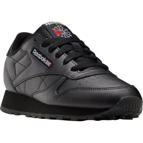 REEBOK CLASSICS Leather Sneakers - Core Black / Core Black / Core Black - Kinderen - EU 36.5