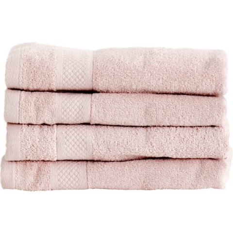 Handdoeken (50x100 cm) - Set van 4 stuks - Badtextiel - Zacht Roze
