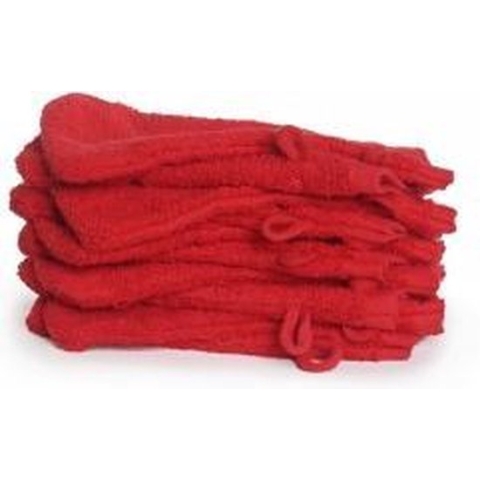 The One Voordeelpakket Washandjes Rood - 10 stuks