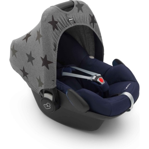 Dooky Hoody Autostoel Zonnekap - UV werend - Grey Stars