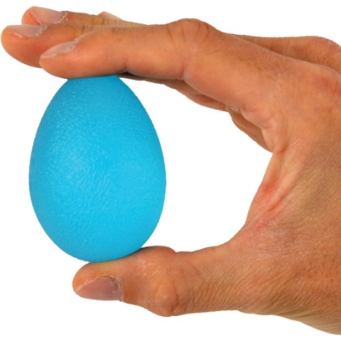 Ergonomisch gevormd oefenballetje (Premium): Stevig - Blauw