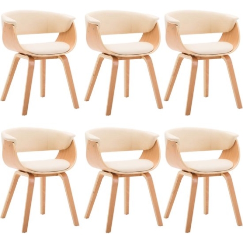 vidaXL-Eetkamerstoelen-6-st-gebogen-hout-en-kunstleer-crème