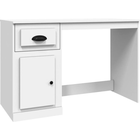 vidaXL-Bureau-met-lade-115x50x75-cm-bewerkt-hout-wit