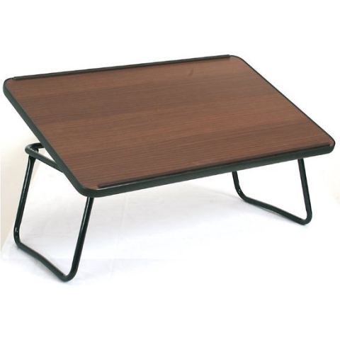 Moretti bedtafel met kantelbaar blad en inklapbaar - bruin