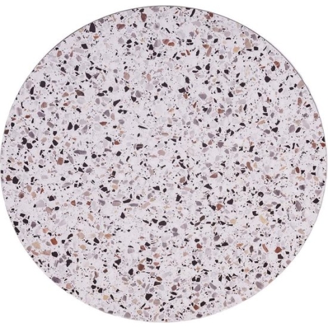 MaximaVida rond tafelblad Lucca 45 cm - terrazzo look