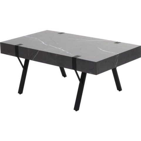 Cosmo Casa Salontafel - Bijzettafel - Marmerlook - Grijs - 43x110x60cm