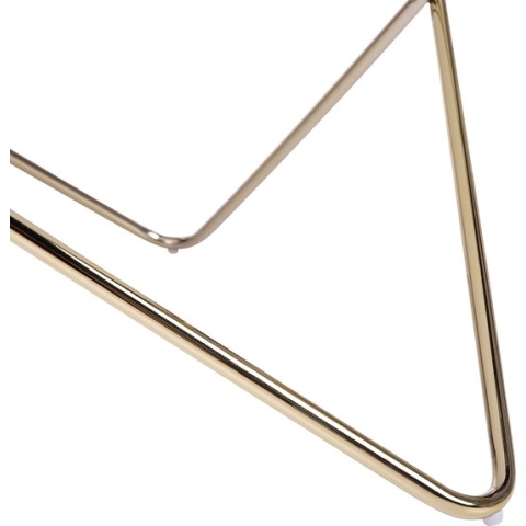 MERIDIAN II - Salontafel - Zwart/Goud - Veiligheidsglas