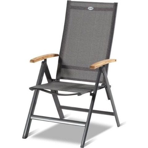 Hartman Aruba verstelbare tuinstoel - grijs / teak